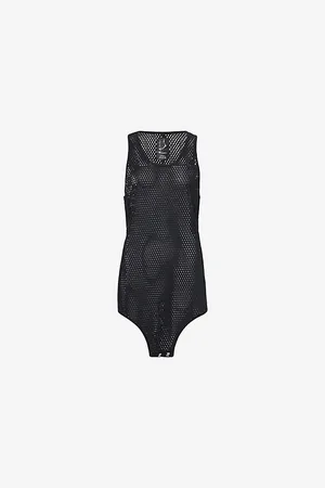 Rick Owens Womens x Champion Sleeveless Mesh Cotton Top