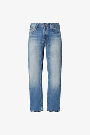 Nudie Jeans Mens Rad Rufus Straight-Leg Denim Jeans