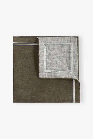 Reiss Mens Fiorello Linen Pocket Square