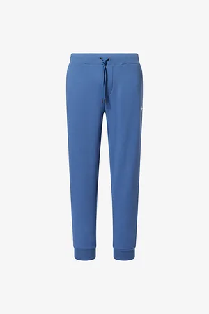 Ralph Lauren Mens Double-Knit Tapered-Leg Cotton-Jersey Jogging Bottoms