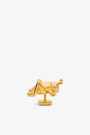 Loewe Womens Grasshopper Brass Pin