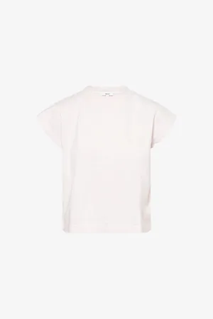 AGOLDE Womens Bryce Cap-Sleeve Cotton-Jersey T-Shirt