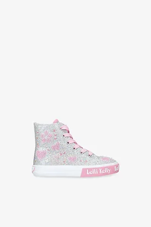 Lelli Kelly Cressida Mid-Top Glitter Canvas Trainers