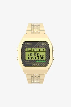 Timex Mens Tw2V74300 T80 Steel Gold-Toned Stainless-Steel Digital Watch
