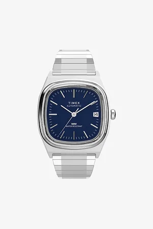 Timex Mens Tw2Y07400 E-Line Automatic Stainless-Steel Watch