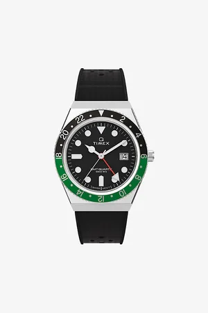 Timex Mens Tw2W57500 Q Gmt Stainless-Steel Watch