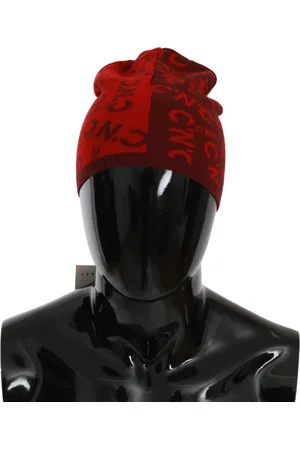 Costume National C’N’C Wool Blend Branded Beanie Hat