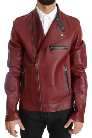 Dolce & Gabbana Leather Deerskin Jacket - IT44 | XS