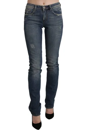 ERMANNO SCERVINO Washed Mid Waist Skinny Denim Jeans - W26