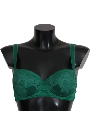 Dolce & Gabbana Silk Stretch Floral Lace Bra Underwear - IT1 | XS