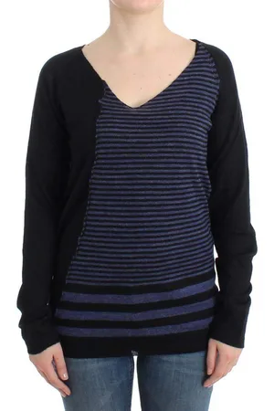 Costume National C’N’C Striped V-Neck Sweater - M