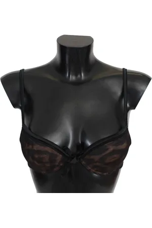 Roberto Cavalli Leopard Nylon Push Up Bra Underwear - IT1 | XS