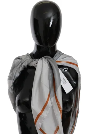 Costume National C’N’C Silk Floral Foulard Wrap Scarf