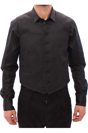 Dolce & Gabbana Wool Blend Logo Vest Gilet Weste - IT48 | M