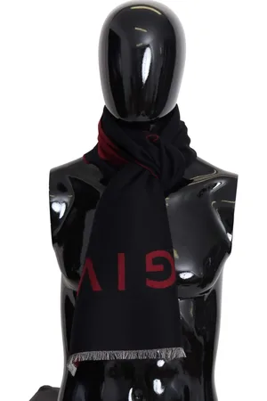 Givenchy Red Wool Unisex Winter Warm Wrap Scarf Shawl
