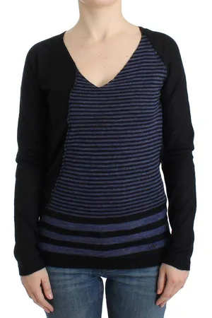 Costume National C’N’C Striped V-Neck Sweater - XS