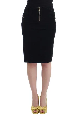 Roberto Cavalli Women Corduroy Pencil Skirt - IT40|S