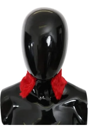 Dolce & Gabbana Fur Neck Collar Wrap Lambskin Scarf