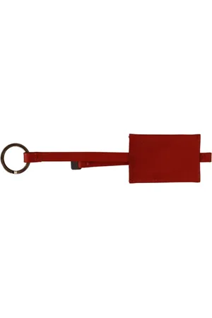 Costume National C’N’C Leather Branded Logo Keyring Keychain