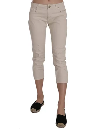 Dondup Cotton Stretch Low Waist Skinny Cropped Capri Jeans - W29