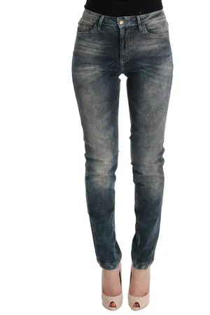 Roberto Cavalli Women Wash Cotton Blend Slim Fit Jeans - W26