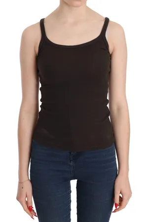 PINK MEMORIES Dark Sleeveless Spaghetti Strap Blouse - IT40|S