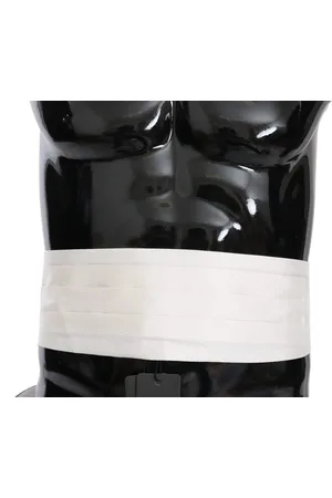 Dolce & Gabbana Men Waist Belt 100% Silk Cummerbund - IT52 | XL