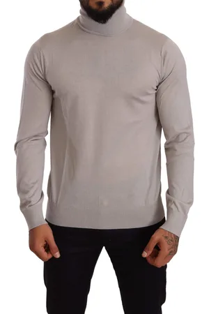 Dolce & Gabbana Gray Cashmere Turtleneck Pullover Sweater - IT48 | M