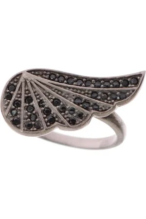 Nialaya Silver Womens CZ Rhodium 925 Ring - EU54 | US7