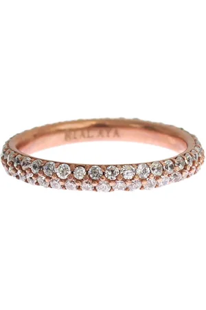 Nialaya Gold 925 Silver Clear CZ Ring - EU57 | US8,5