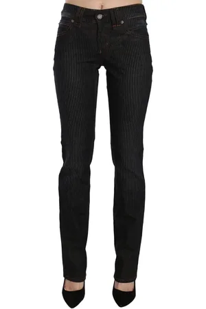 John Galliano Mid Waist Slim Fit Corduroy Denim Casual Pants - W24