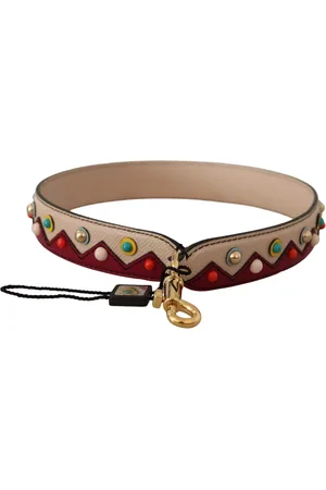 Dolce & Gabbana Red Handbag Accessory Leather Shoulder Strap