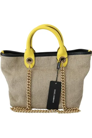 Dolce & Gabbana Gold Chain Strap Shoulder Sling Purse Tote Bag