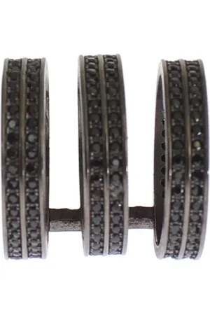 Nialaya CZ Rhodium 925 Silver Ring - EU50 | US5
