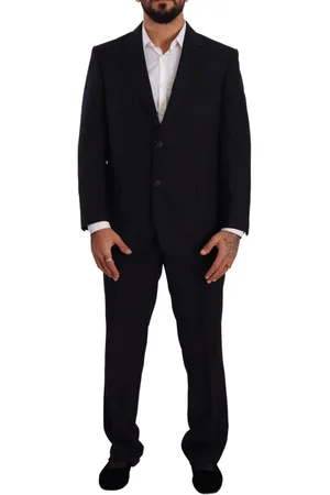 DOMENICO TAGLIENTE Doico Tagliente Blue Polyester Single Breasted Formal Suit - IT51 | L