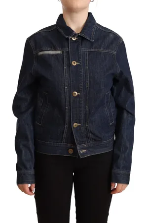 Master Dark Button Down Long Sleeves Denim Jacket - IT40|S