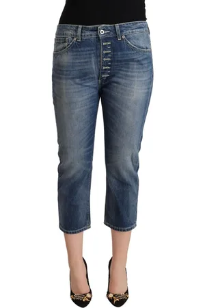 Dondup Washed Mid Waist Capri Denim Jeans - IT40|S