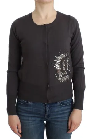 John Galliano Wool Sequined Cardigan Knit Sweater - S