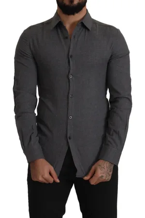 Costume National Dark Cotton Casual s Shirt - IT44 | XS
