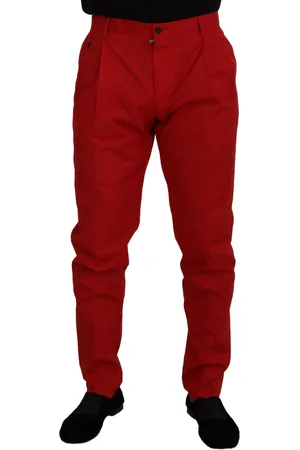 Dolce & Gabbana Cotton Slim Fit Trousers Chinos Pants - IT44 | XS