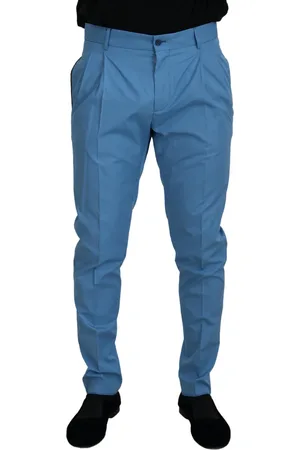 Dolce & Gabbana Cotton Silk Trousers Chinos Pants - IT46 | S