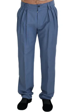 Dolce & Gabbana Linen Cotton Slim Trousers Chinos Pants - IT50 | M