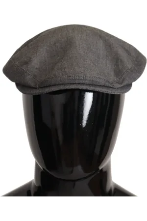 Dolce & Gabbana Newsboy Capello Cotton Blend Hat - 59 cm|L