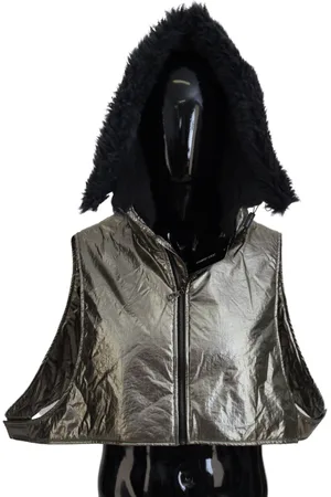 Dolce & Gabbana Fur Whole Head Wrap Capello Nylon Hat - 58cm|L
