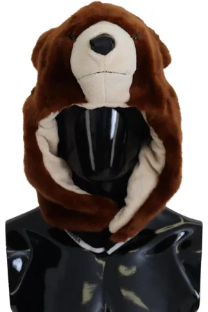 Dolce & Gabbana Bear Fur Whole Head Cap One Size Polyester Hat