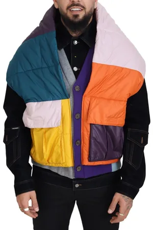 Dolce & Gabbana Patchwork Denim Button Down Jacket - IT48 | M