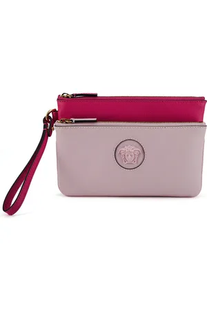 VERSACE Calf Leather Pouch Bag