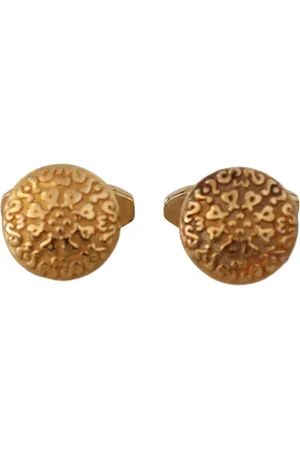 Dolce & Gabbana Plated Brass Round Pin Cufflinks