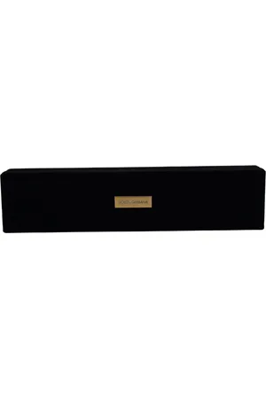 Dolce & Gabbana Velvet Logo Plaque Storage Bracelet Jewelry Box