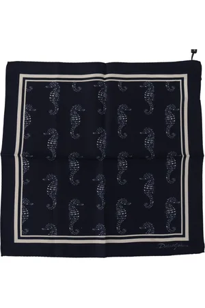 Dolce & Gabbana Seahorse DG Printed Square Handkerchief Scarf